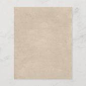 Budget Tan Waterverf Leaves & Mountain Wedding (Achterkant)