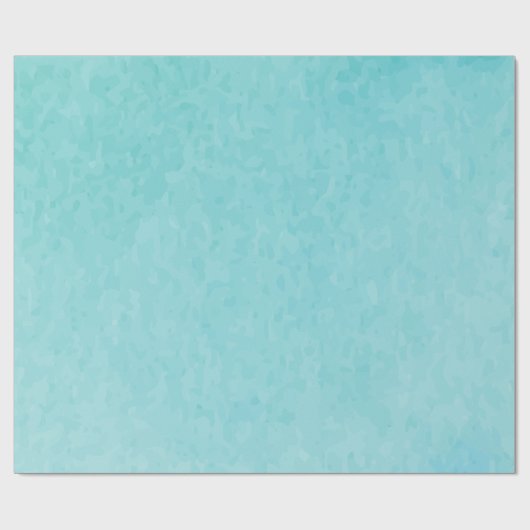 BUDGET Teal Waterverf Strand Oceaan Bruiloft Cadeaupapier (Vlak)