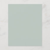 Budget Teddy Bear Greenery Baby shower Invitation (Achterkant)