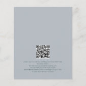 Budget Tekst QR Code Blush Roze Bruiloft (Achterkant)