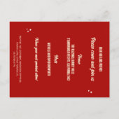 Budget Temps Éffrayant Invitation Halloween Déplai (Dos)