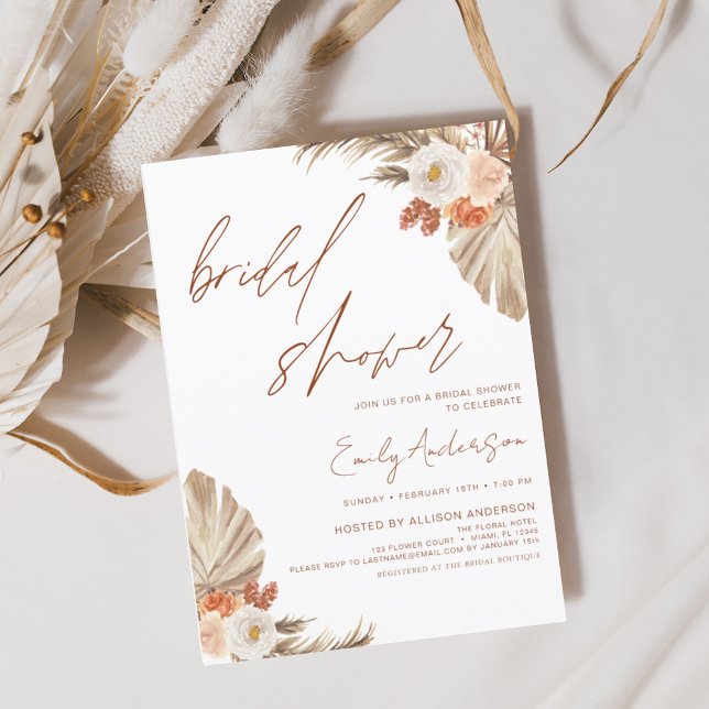 Budget Terracotta Boho Pampas Grass Vrijgezellenfe (Creator heeft geüpload)