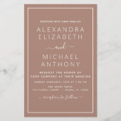 Budget Terracotta Boho Wedding Modern Simple (Voorkant)