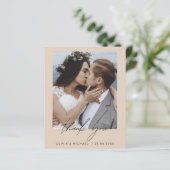 Budget Terracotta Bruiloft Dank u Foto (Staand voorkant)