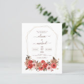 Budget Terracotta Fall Wedding Floral herfst (Staand voorkant)