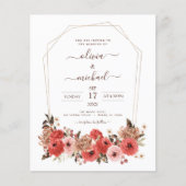 Budget Terracotta Fall Wedding Floral herfst (Voorkant)
