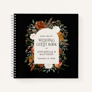 Budget Terracotta floral mariage livre d'hôte rust