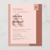Budget Terracotta Modern Wedding (Voorkant)