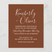 Budget Terracotta Modern Wedding (Voorkant)