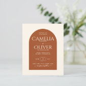 BUDGET Terracotta MONOCHROME Weddenschap (Staand voorkant)