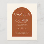 BUDGET Terracotta MONOCHROME Weddenschap (Voorkant)