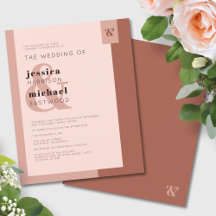 Budget Terracotta Monogram Weddenschap
