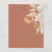 budget terracotta pampas gras save the date flyer (Achterkant)