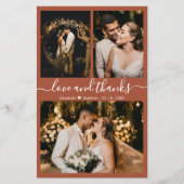 Budget Terracotta Wedding Collage Hartelijk dank (Voorkant)
