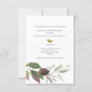 Budget Thanksgiving Gathering Invitations Foliing
