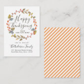 Budget Thanksgiving Nouvelle carte de déplacement  (Devant / Derrière)