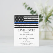 Budget Thin Blue Line Law Enforcement Wedding (Staand voorkant)