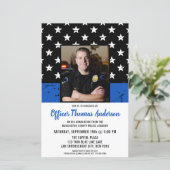 Budget Thin Blue Line Photo Police Afstuderen (Staand voorkant)