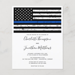 Budget Thin Blue Line Police Weddenschap