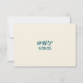 Budget Tide & Bloom RSVP-kaart (Achterkant)