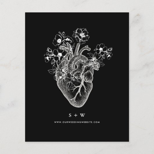 BUDGET Til Death Skull Elegante Gothic bruiloft Ui Flyer (Achterkant)