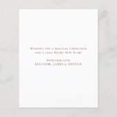 Budget traditionnel Arbre de Noël Carte de Noël (Dos)