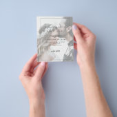 Budget Transparency Photo Wedding Invitation Flyer (Hand)