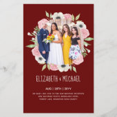 Budget trending foto trouwreceptie uitnodigingen (Voorkant)