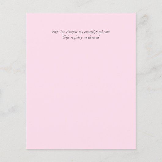 BUDGET Trending Trouw Kleur Roze Save the Dates (Achterkant)