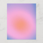 Budget Trendy Gradient Paars Bat Mitzvah Invite (Achterkant)