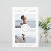 Budget Trendy Initialen Chic Ornament Wedding (Staand voorkant)