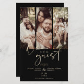 Budget Trendy Modern 3 Wedding Collage Foto's (Voorkant / Achterkant)