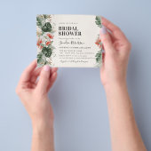 Budget Tropical Wedding Palm Vrijgezellenfeest Fly Flyer (Hand)