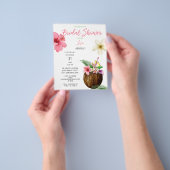 Budget Tropisch Hawaiaans Bruidsdouche Flyer (Hand)