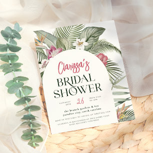 Budget Tropische Bloemenboog Modern Vrijgezellenfe