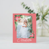 Budget Tropische Floral kerstfoto (Staand voorkant)