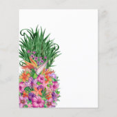 BUDGET Tropische Floral Pineapple Wedding (Achterkant)