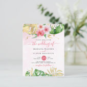 Budget Tropische Floral Weddenschap (Staand voorkant)