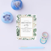 Budget Tropische Nolia Birthday Flyer (Enkel)