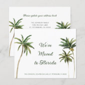 Budget Tropische Palmbomen Bewegende Aankondiging (Voorkant / Achterkant)