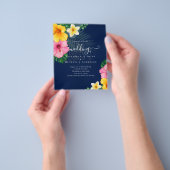 BUDGET tropische paradijselijke strandbruiloft Flyer (Hand)