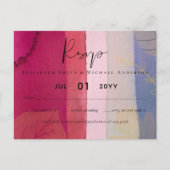 BUDGET Trouw Bes Berry Rood Paars Waterverf Briefkaart (Voorkant)