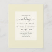 BUDGET TROUWKAARTEN - Minimalistische Script (Voorkant)