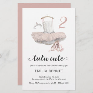 Budget Tutu minimalistisch Ballerina 2e verjaardag