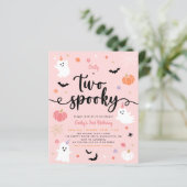 Budget Twee Spooky Halloween Ghost 2e Verjaardag (Staand voorkant)