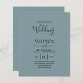 Budget Tweetalig Spaans BODA Engels Huwelijk (Voorkant / Achterkant)