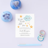 Budget Twinkle Twinkle Little Star Baby shower Flyer (Enkel)