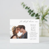 Budget Two Hearts Photo Calligraphy Wedding (Staand voorkant)