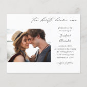 Budget Two Hearts Photo Calligraphy Wedding (Voorkant)