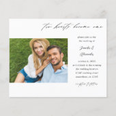 Budget Two Hearts Two Photo Calligraphy Wedding (Voorkant)